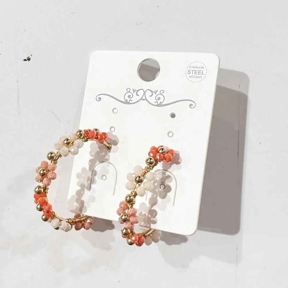 Cerchio con Fiore-Orecchini Moda - OR-428-36