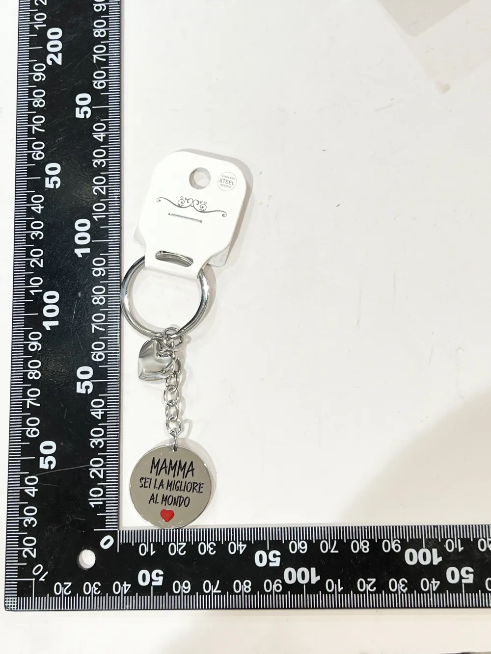 Mamma sei la migliore al Mondo-Portachiavi in Acciaio - PO-413-144