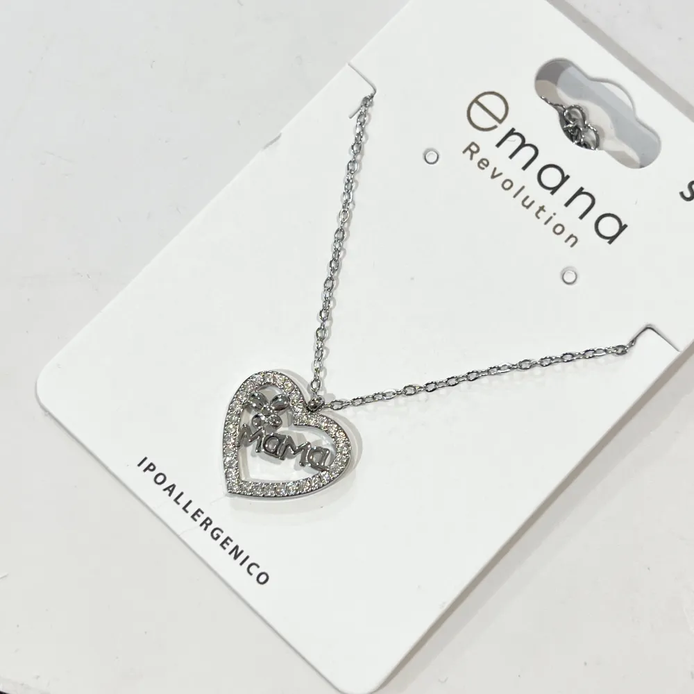 Mama -Collana Corta in Acciaio - CL-796-10589