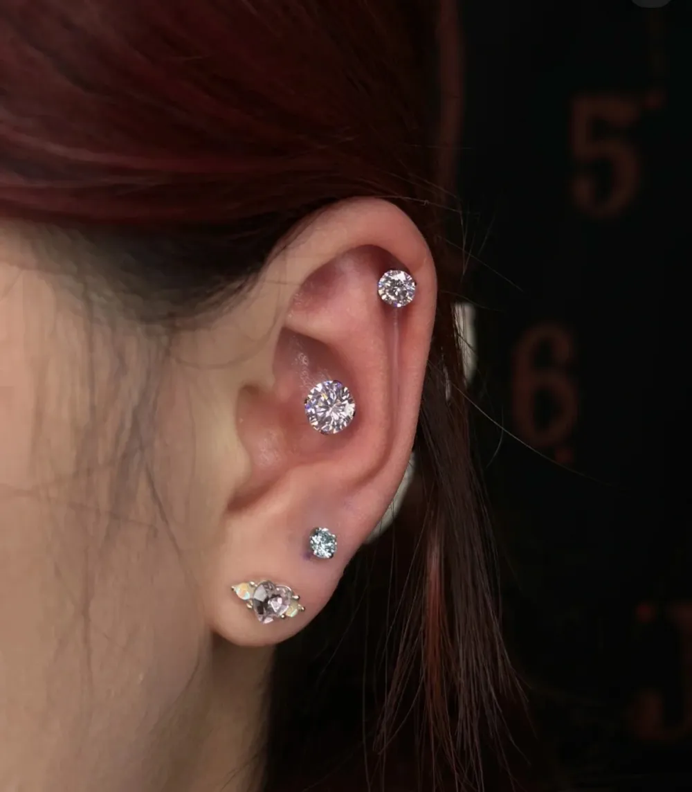 Mix Punti Luci Scalari -40pz Orecchini Helix in Acciaio - EAK-751-07