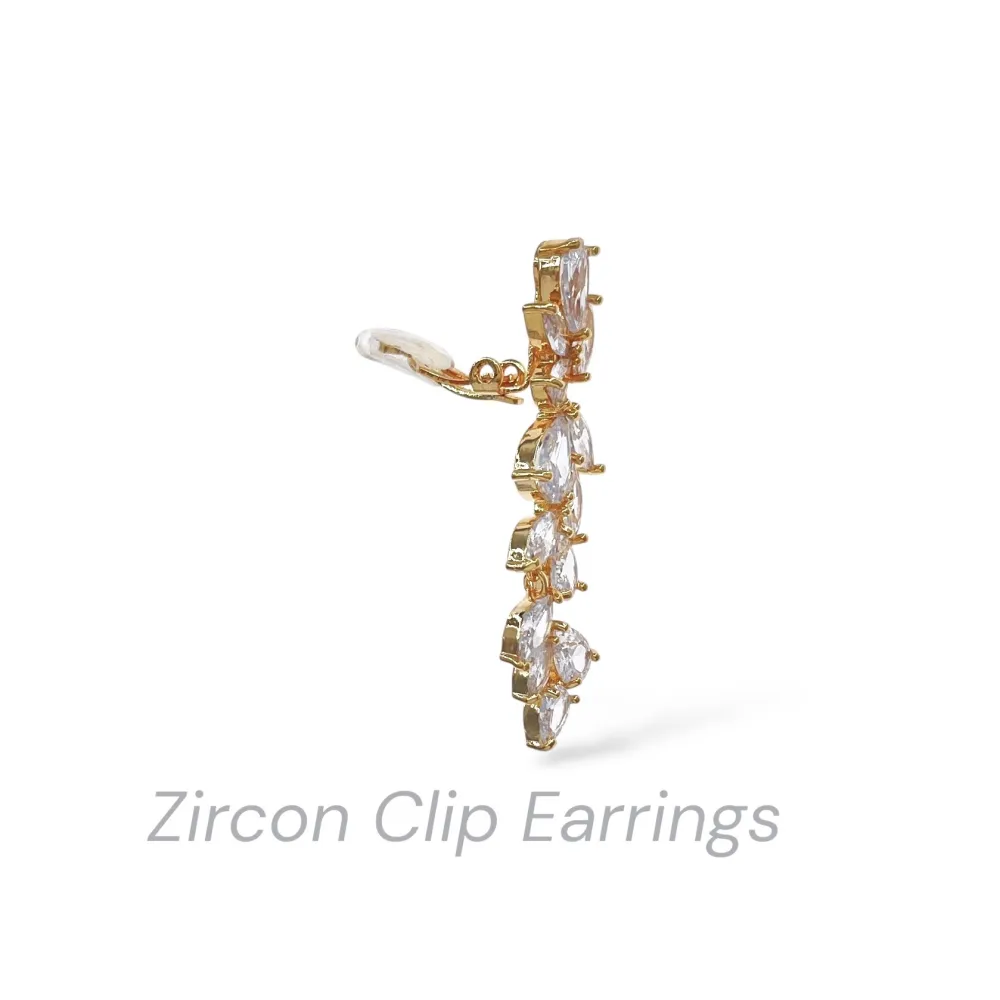 Pendente con Foglia-Orecchini a Clip - OR-506-418J