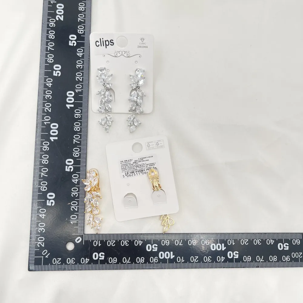 Pendente con Foglia-Orecchini a Clip - OR-506-418J