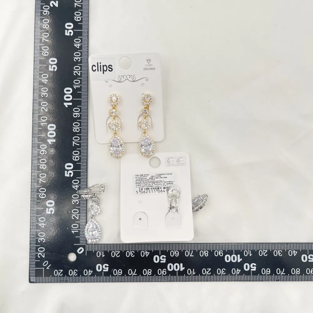 Pendente con Goccia-Orecchini a Clip - OR-506-419J