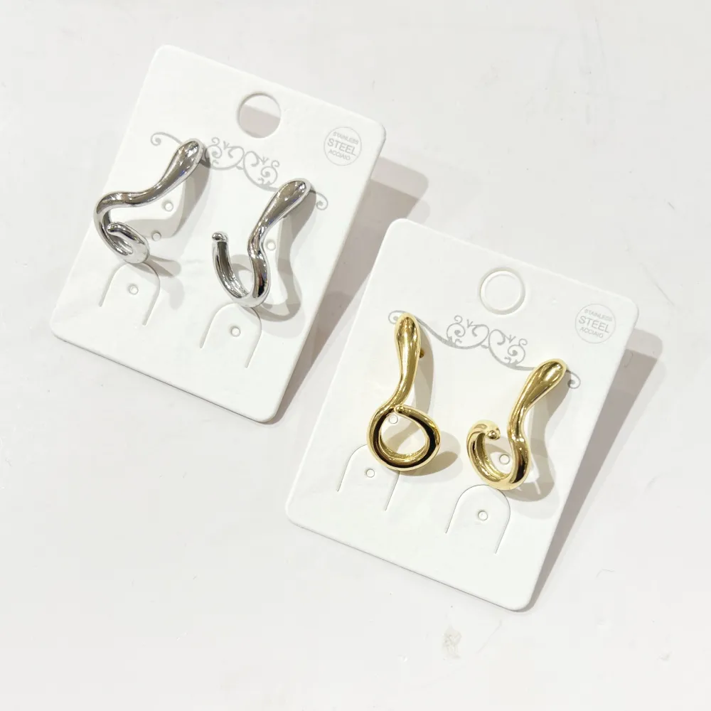 Filo serpente-Orecchini in Acciaio - OR-774-100