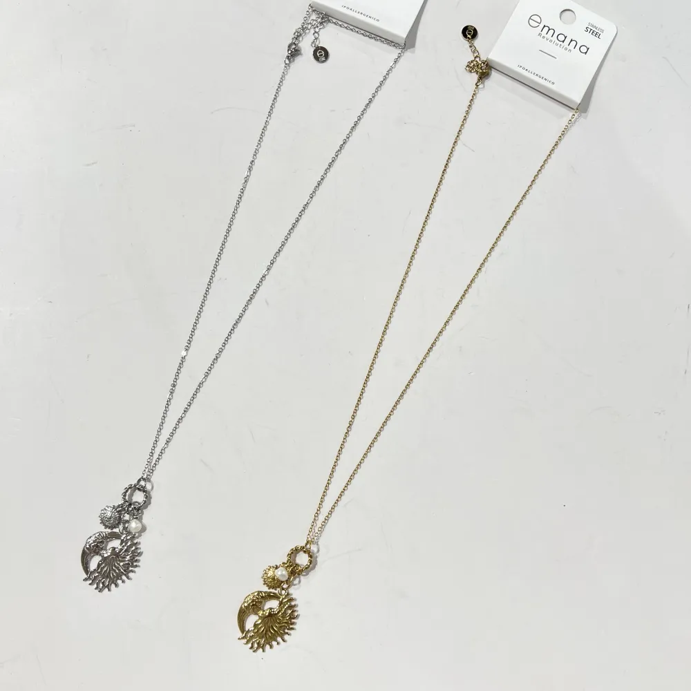 Sole Luna -Collana Lunga in Acciaio - CL-795-10546