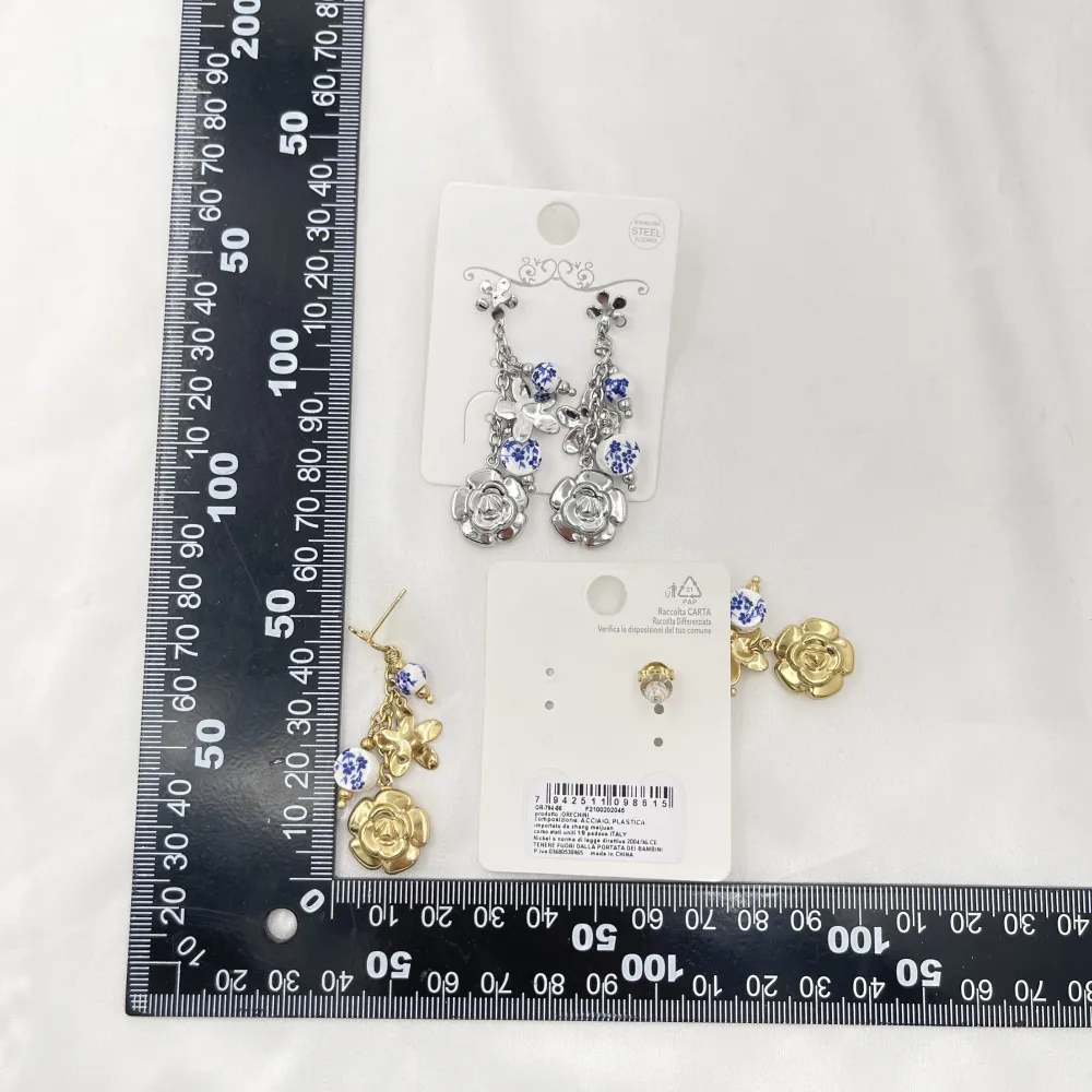 Rosa-Orecchini Moda in Acciaio - OR-794-86