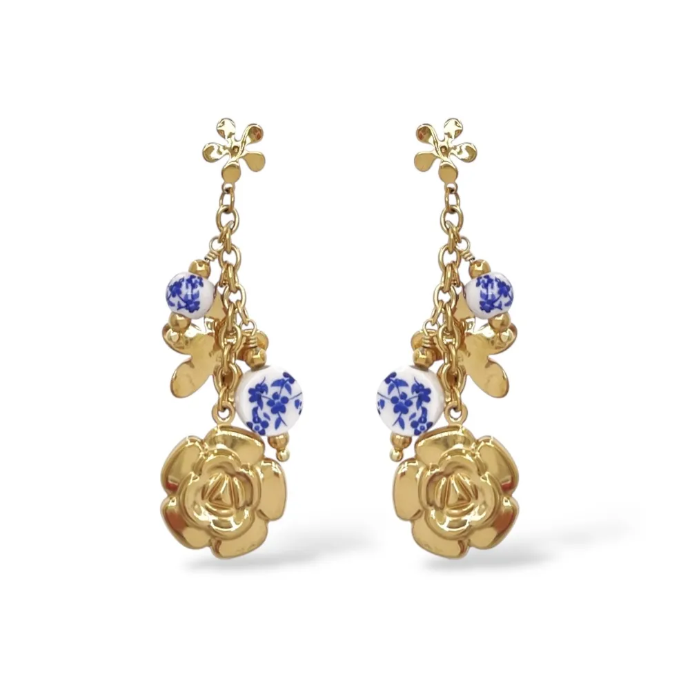 Rosa-Orecchini Moda in Acciaio - OR-794-86