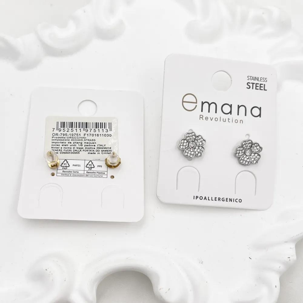 Fiori -Orecchini in Acciaio - OR-795-19751