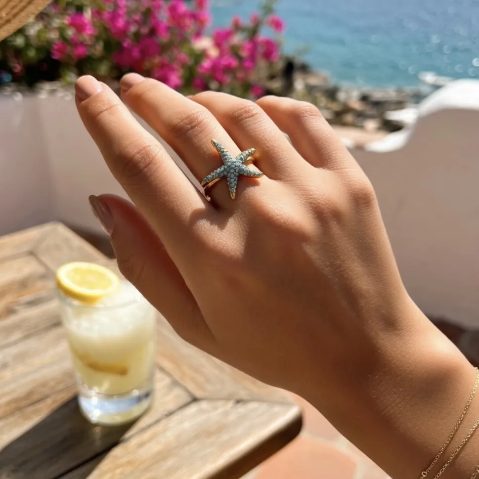 Soggetti Mare-36 pz Anelli in Acciaio - AN-795-14178-83