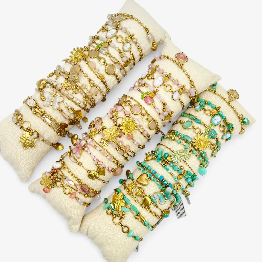 Mix Soggetti-16pz Bracciali in Acciaio - BPA-732-580