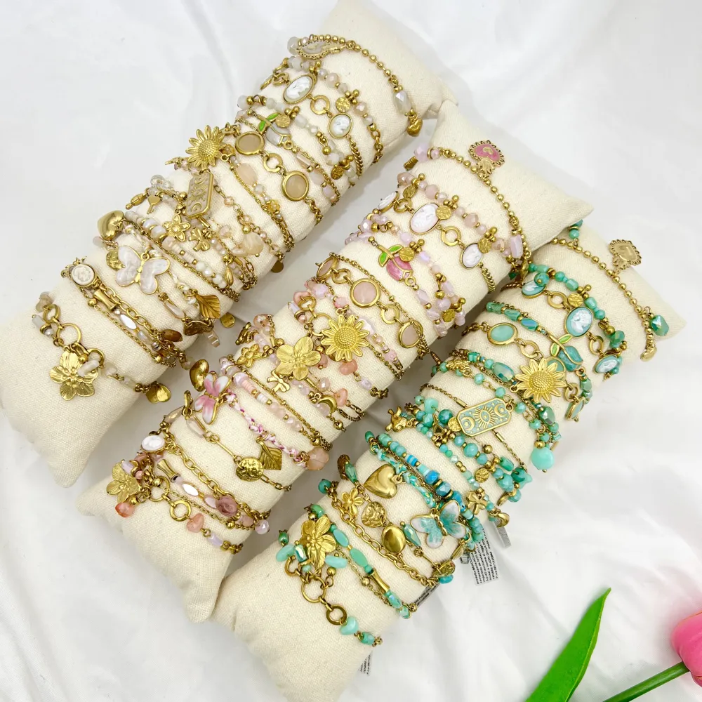 Mix Soggetti-16pz Bracciali in Acciaio - BPA-732-580