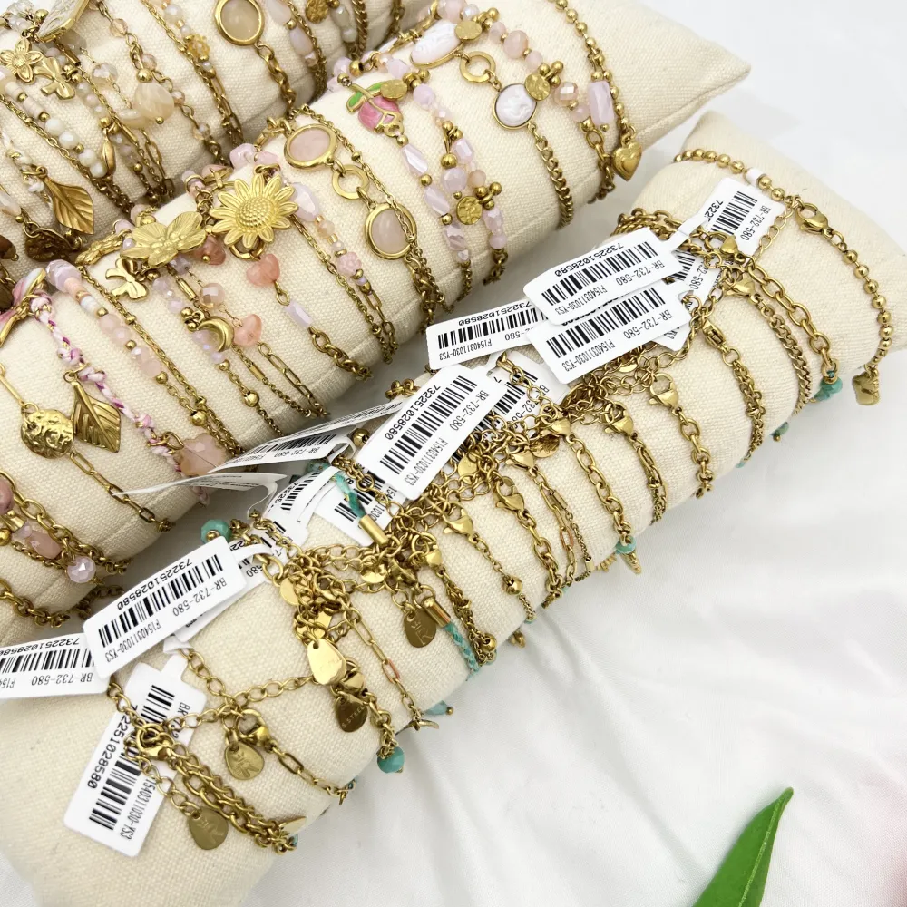 Mix Soggetti-16pz Bracciali in Acciaio - BPA-732-580