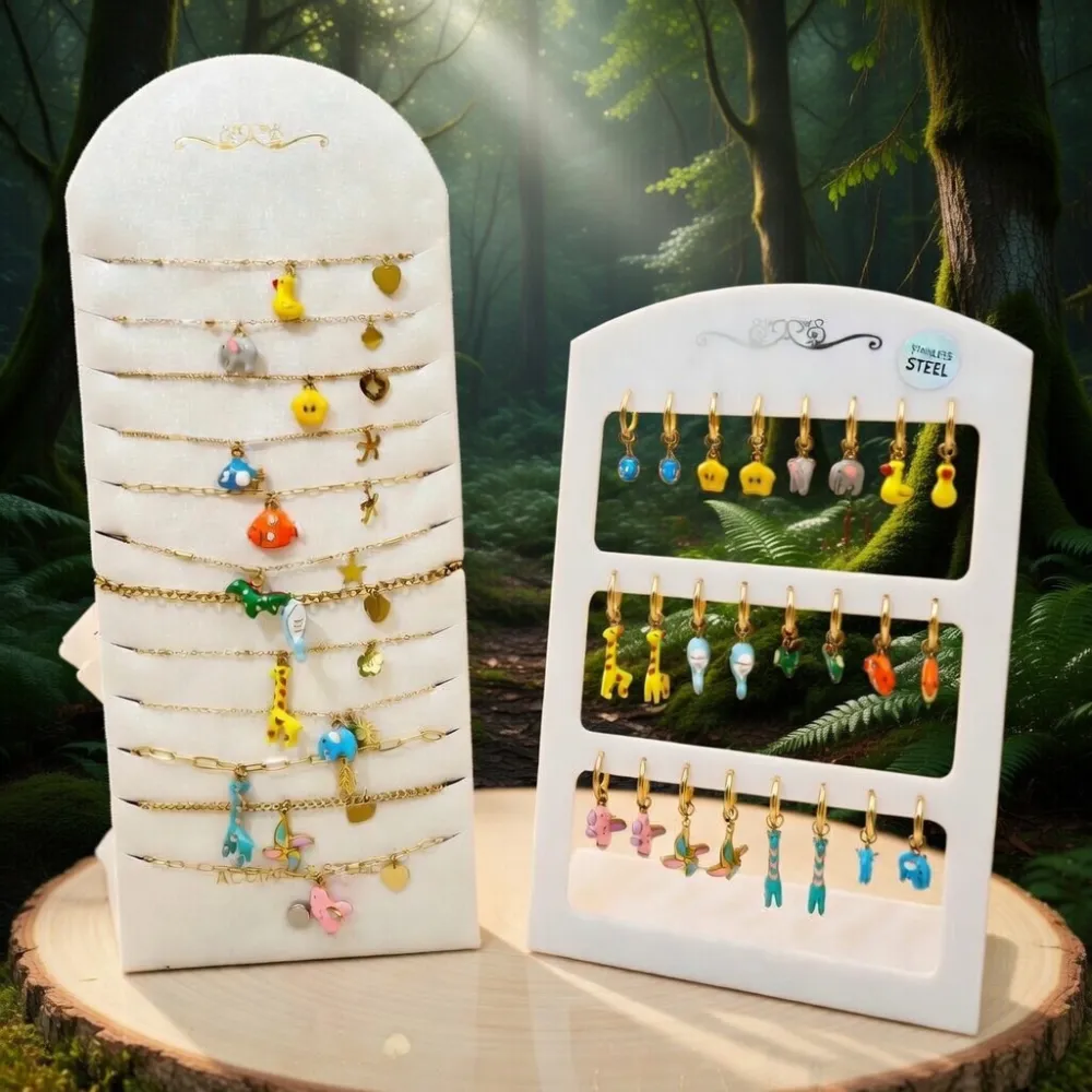 Mix Smaltati-12pz Collane in Acciaio - CL-765-101