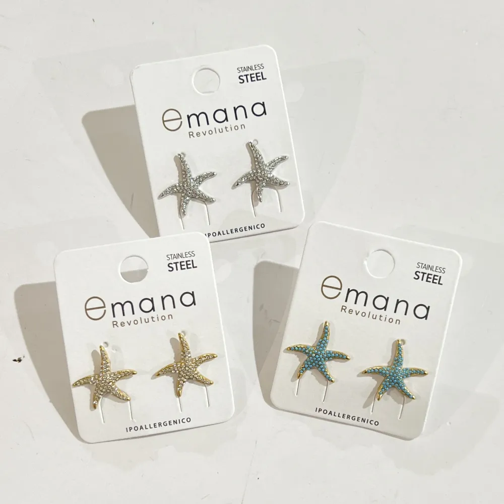 Stella Marina-Orecchini in Acciaio - OR-795-19778 -1977B