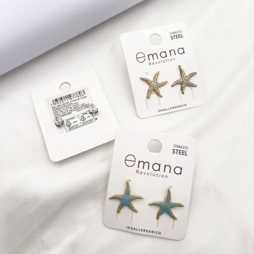 Stella Marina-Orecchini in Acciaio - OR-795-19778 -1977B