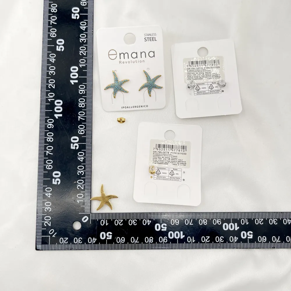 Stella Marina-Orecchini in Acciaio - OR-795-19778 -1977B