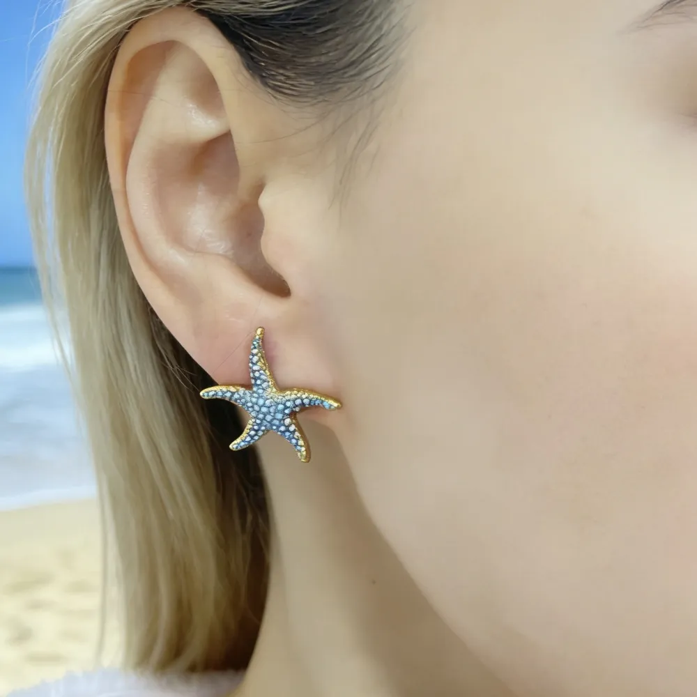 Stella Marina-Orecchini in Acciaio - OR-795-19778 -1977B