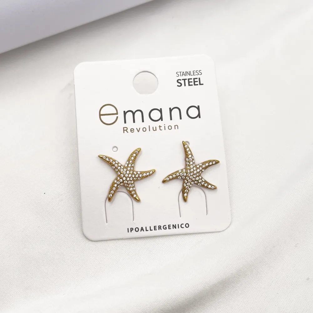 Stella Marina-Orecchini in Acciaio - OR-795-19778 -1977B