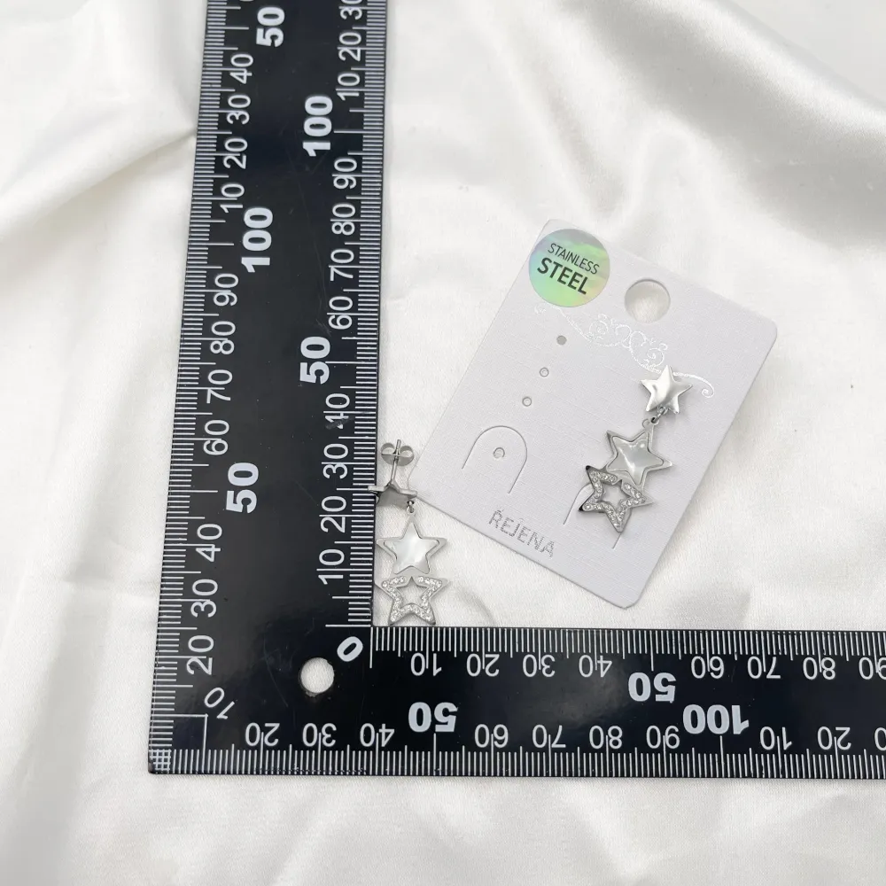 Stella di Fritillaria -Orecchini in Acciaio-Orecchini in madreperla - OR-413-1267