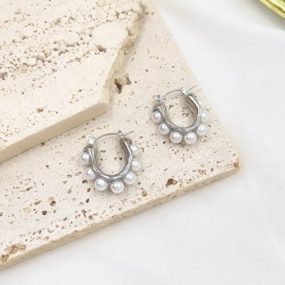 Cerchio in acciaio -Orecchini Moda - OR-754-06