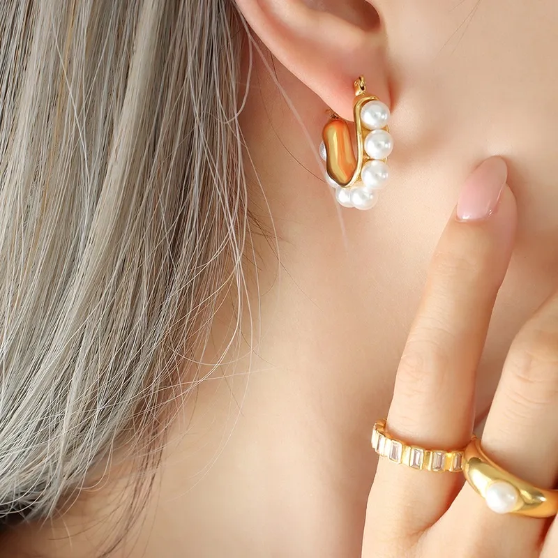 Cerchio in acciaio -Orecchini Moda - OR-754-06