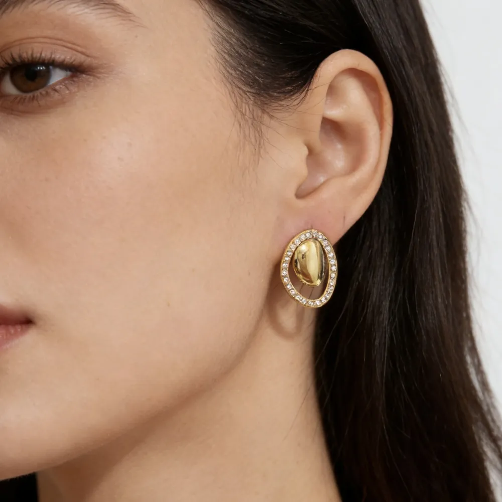 Foglia -Orecchini in Acciaio - OR-795-19785