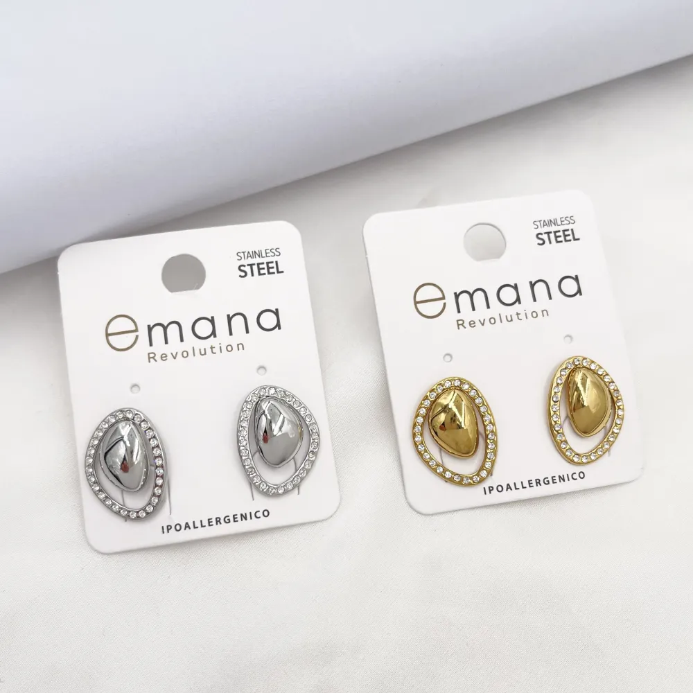 Foglia -Orecchini in Acciaio - OR-795-19785