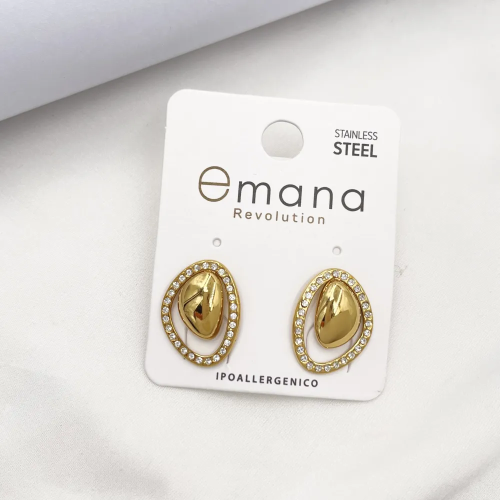 Foglia -Orecchini in Acciaio - OR-795-19785