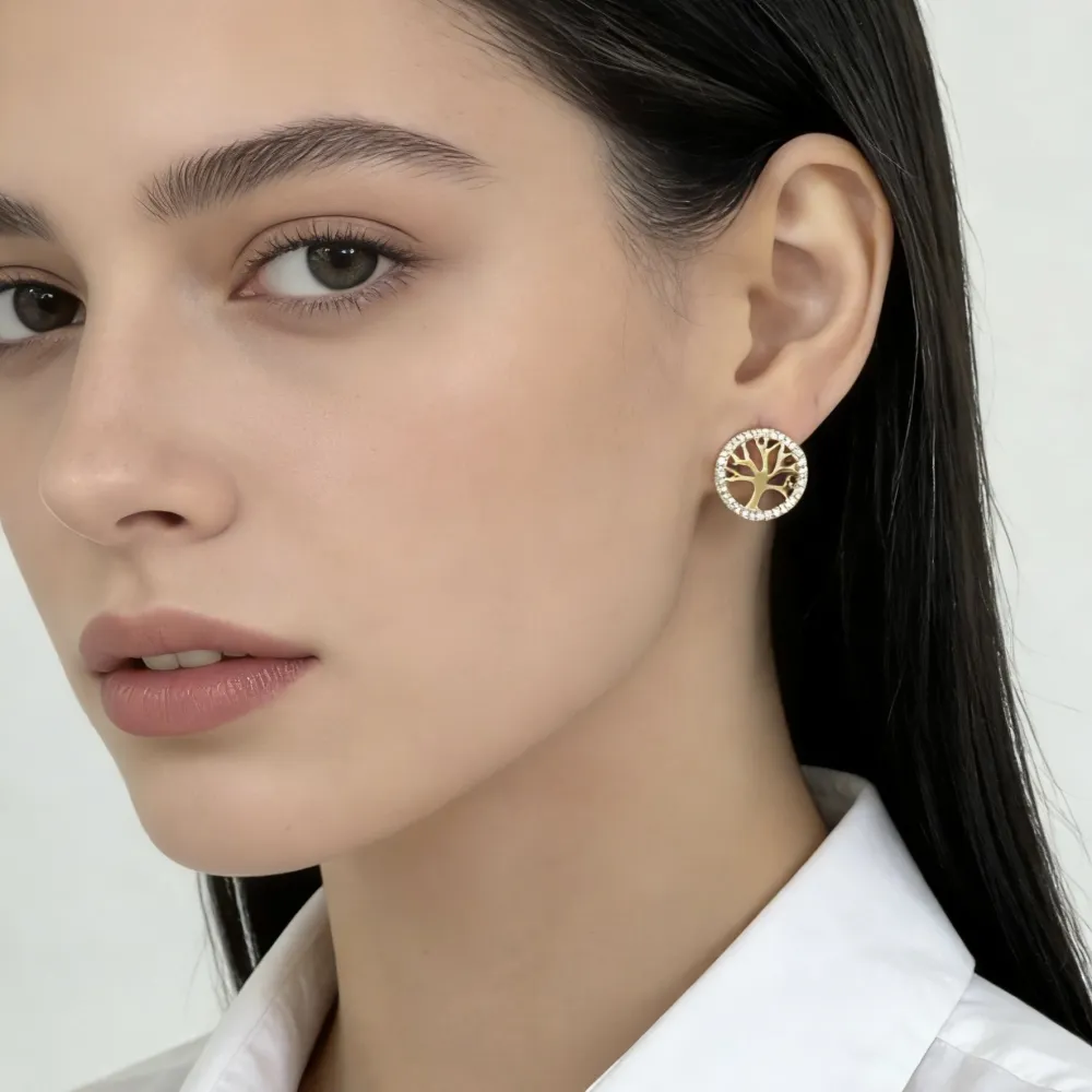 Sole-Orecchio Lobo Acciaio - OR-103-AA6481E