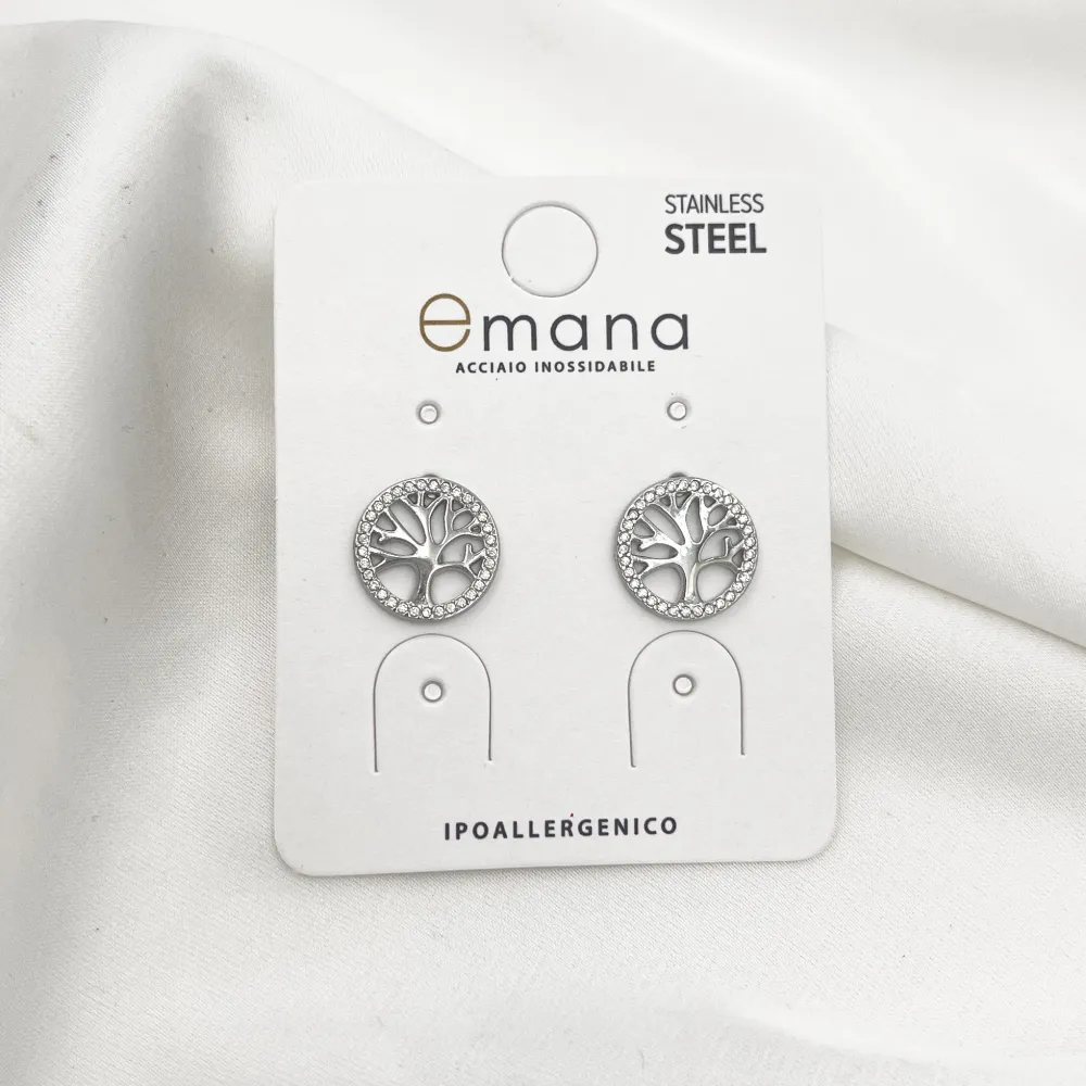 Sole-Orecchio Lobo Acciaio - OR-103-AA6481E