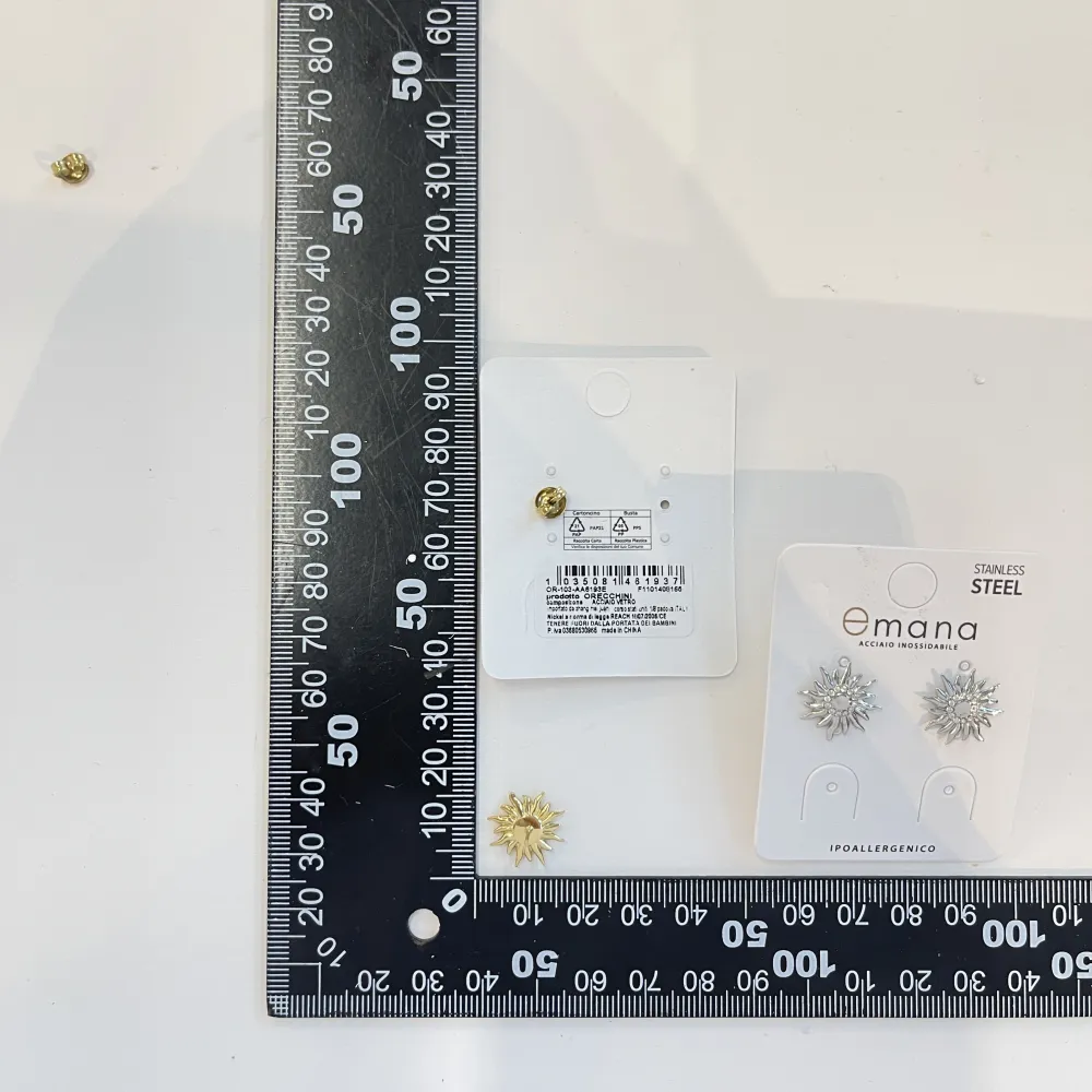 Sole-Orecchio Lobo Acciaio - OR-103-AA6193E