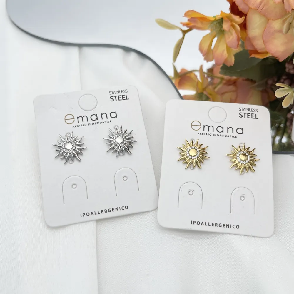 Sole-Orecchio Lobo Acciaio - OR-103-AA6193E