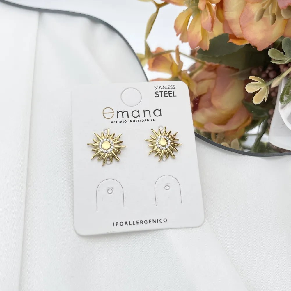 Sole-Orecchio Lobo Acciaio - OR-103-AA6193E