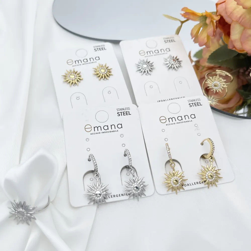 Sole-Orecchio Lobo Acciaio - OR-103-AA6193E