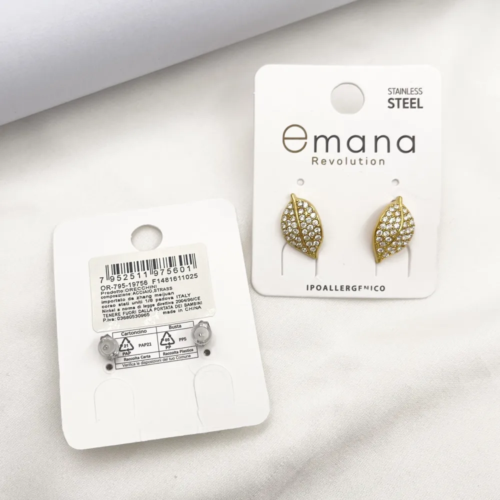 Foglia -Orecchini in Acciaio - OR-795-19756