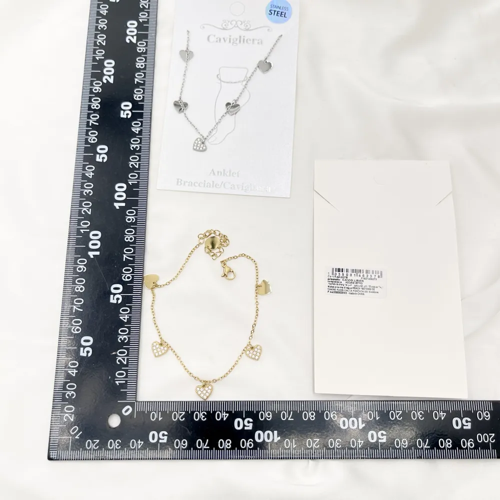 Cuore- Multi Pendenti Caviglie in Acciaio - CV-103-AA6237B