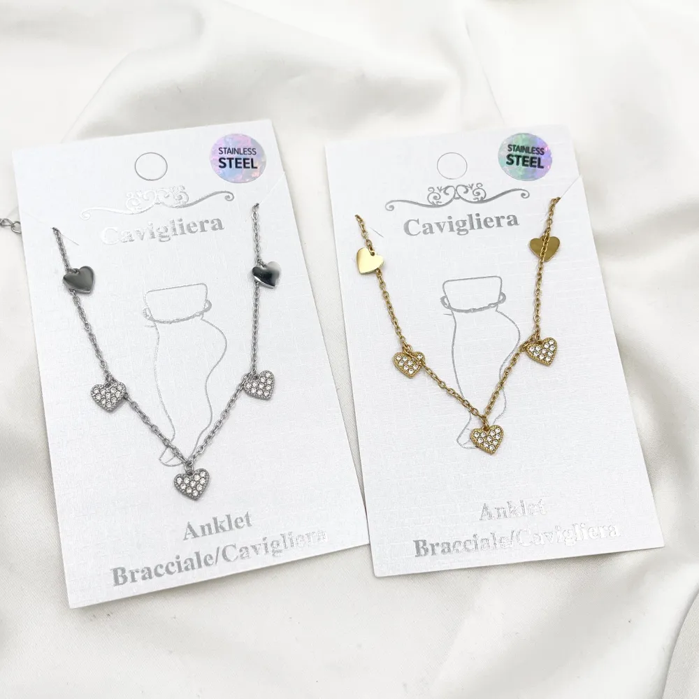 Cuore- Multi Pendenti Caviglie in Acciaio - CV-103-AA6237B