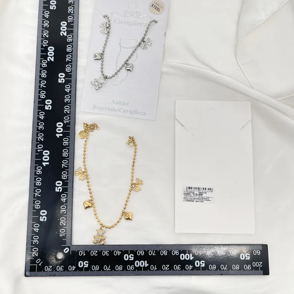 Fiocco Orsetto - Multi Pendenti Caviglie in Acciaio - CV-103-AA5532B