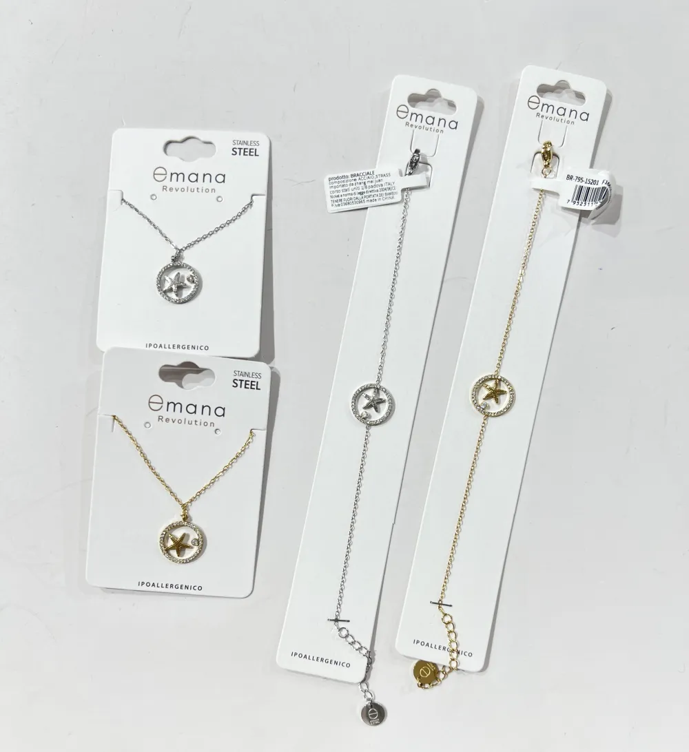 Stella Marina -Collana Corta in Acciaio - CL-795-10593