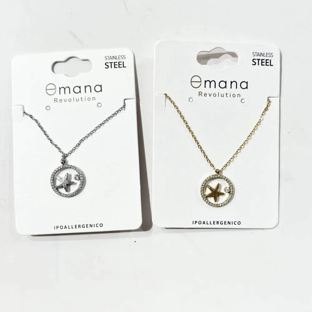 Stella Marina -Collana Corta in Acciaio - CL-795-10593