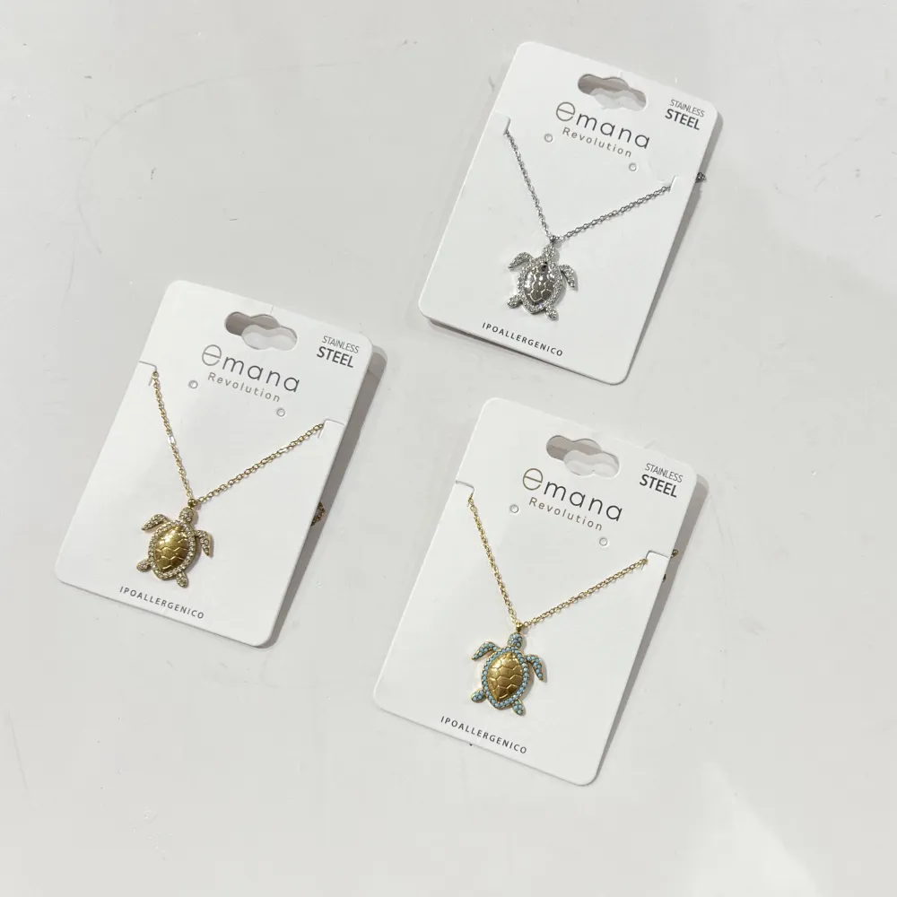 Tartaruga -Collana Corta in Acciaio - CL-795-10627