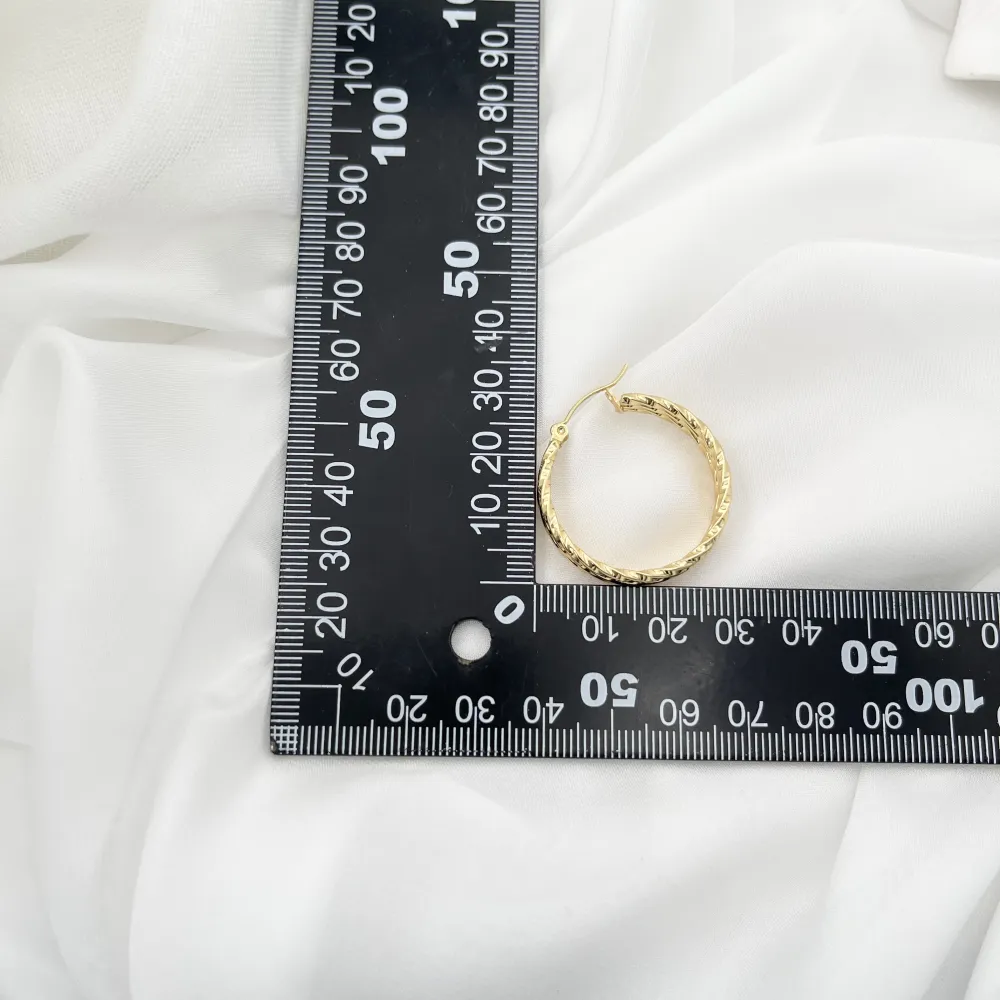 Cerchio  Ovale-Orecchini in Acciaio - OR-445-25