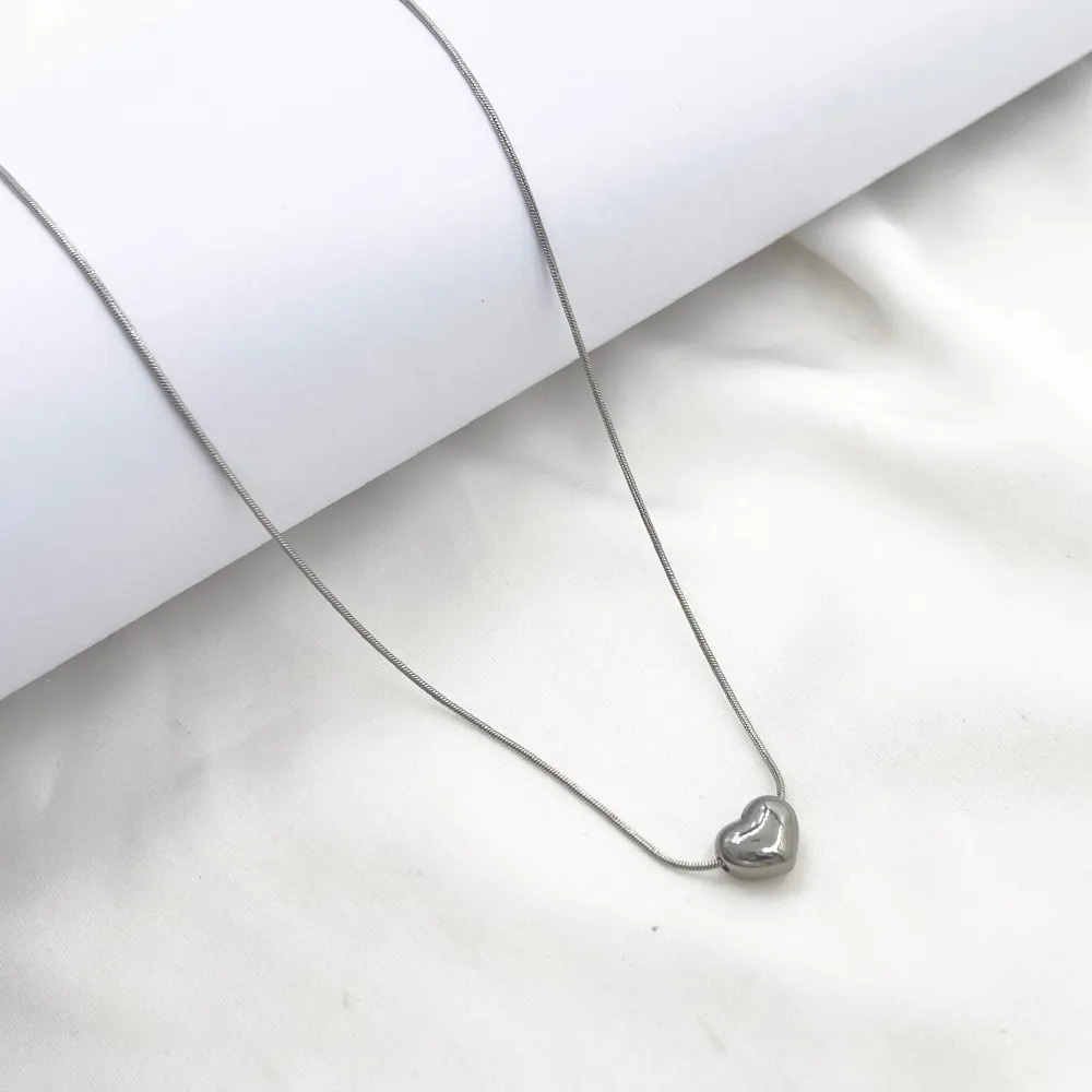 Cuore -Collana Corta in Acciaio - CL-413-3731