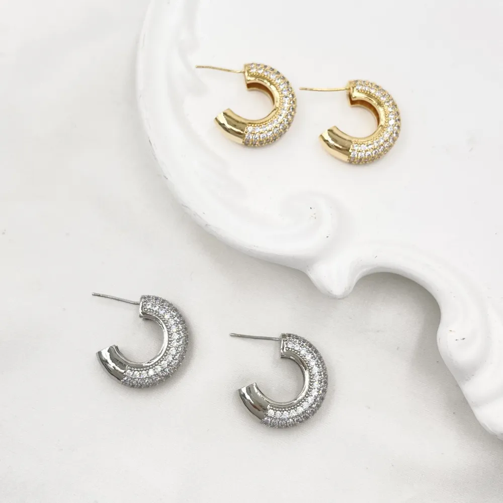 Cerchio-Orecchini con Cubic Zirconia - OR-506-427