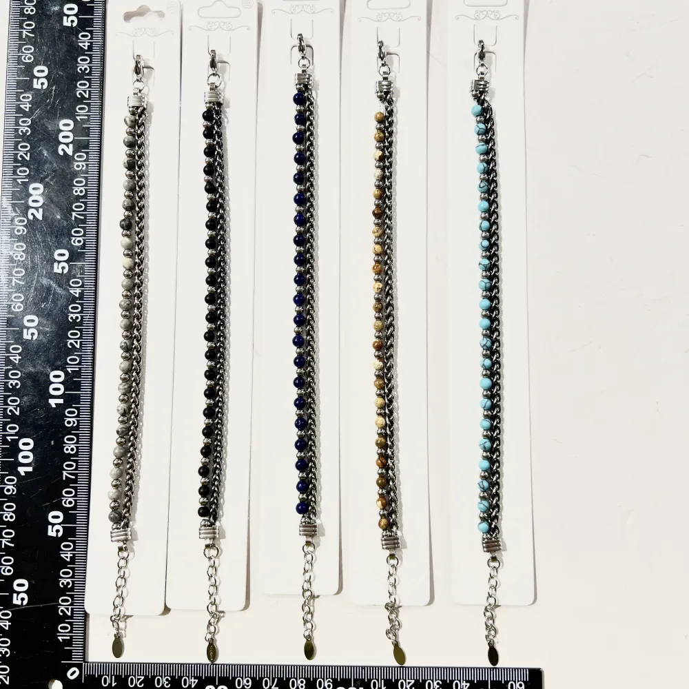 Doppia fila-Bracciale Uomo in Acciaio - BR-775-27