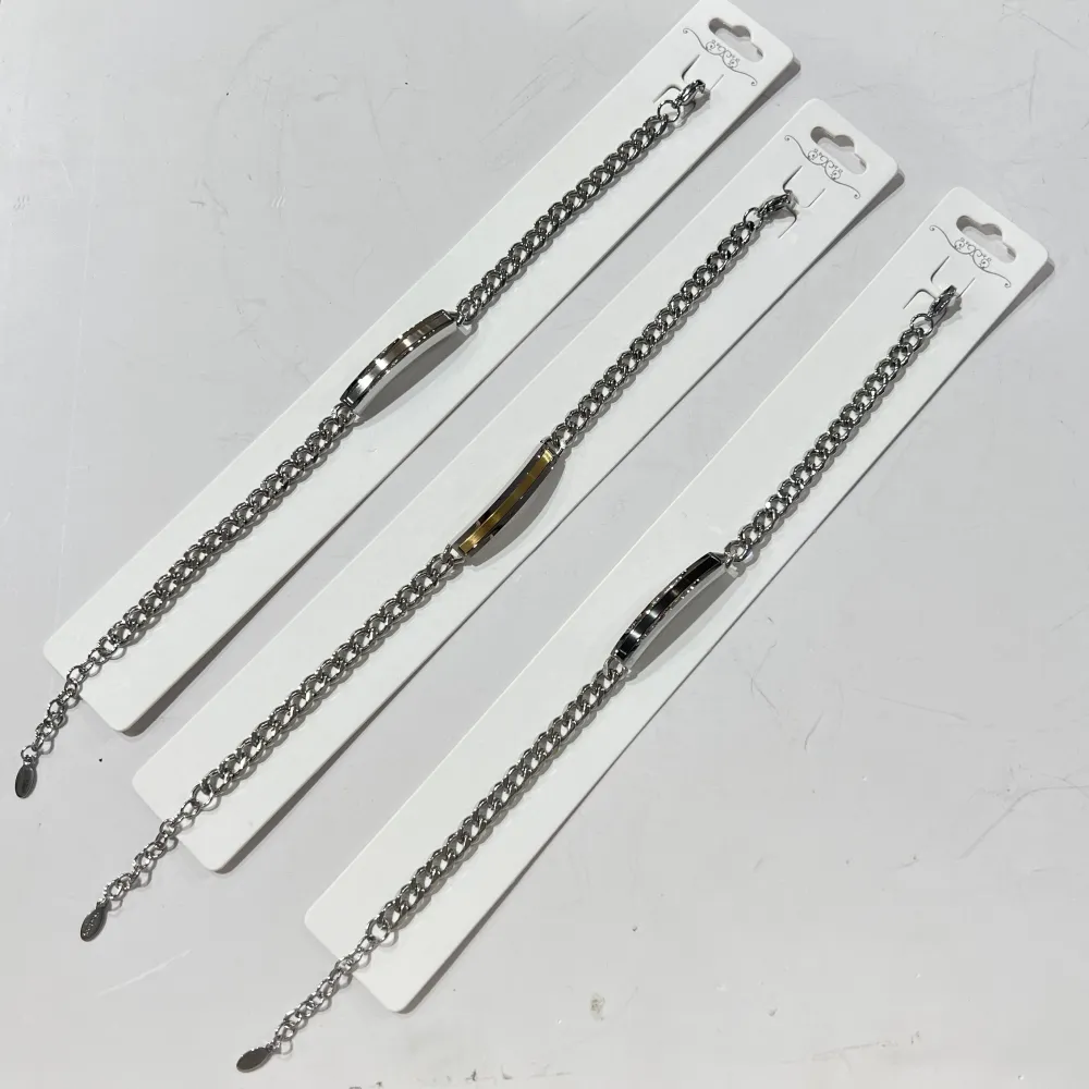 Placca liscio-Bracciale Uomo in Acciaio - BR-775-43