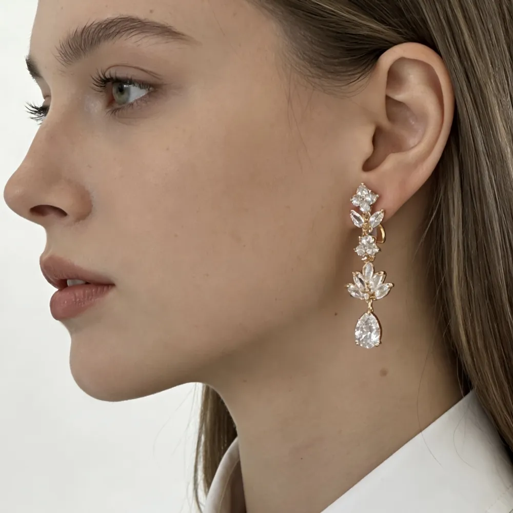 Pendente con Goccia-Orecchini a Clip - OR-506-416J