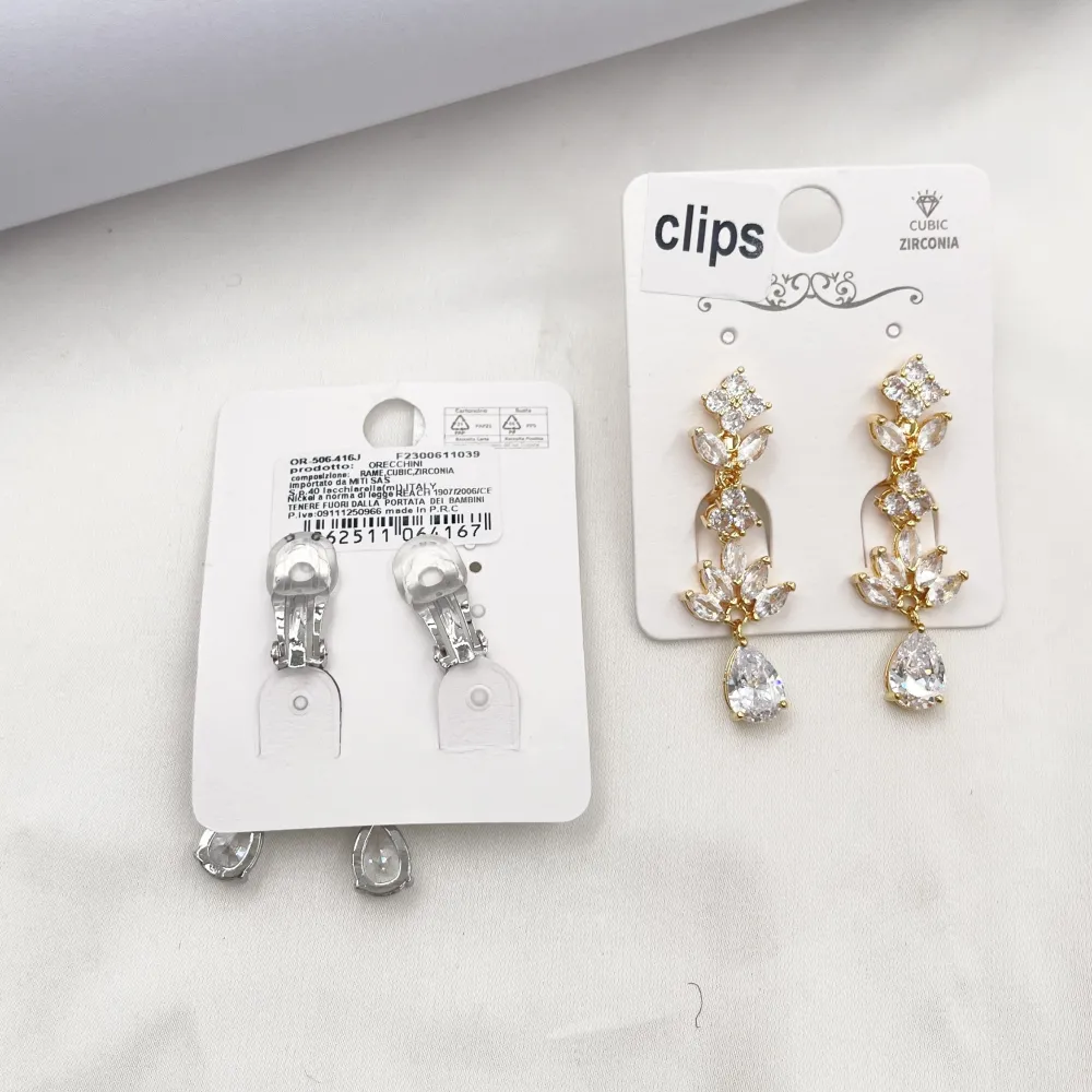 Pendente con Goccia-Orecchini a Clip - OR-506-416J