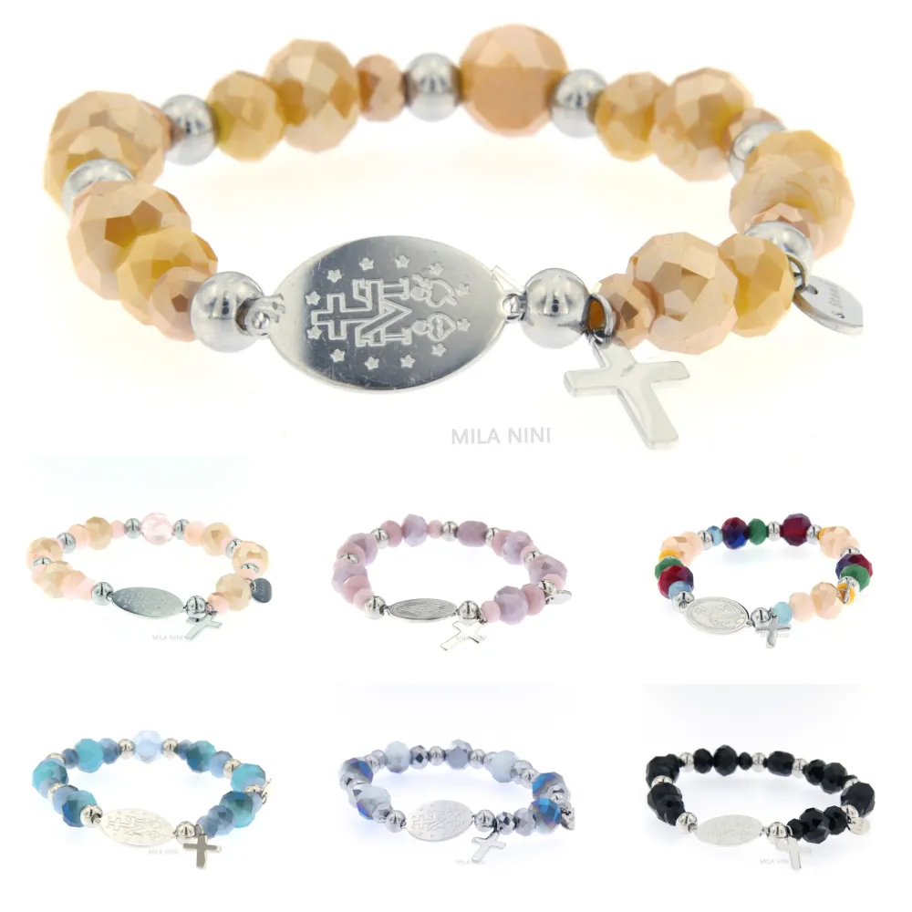 CBAE Madonna - Bracciale Elastico Acciaio 1017_2