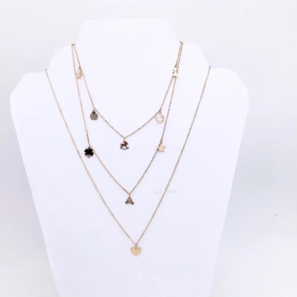 Coccinella carrozza Multifilo - Collana 4483_2